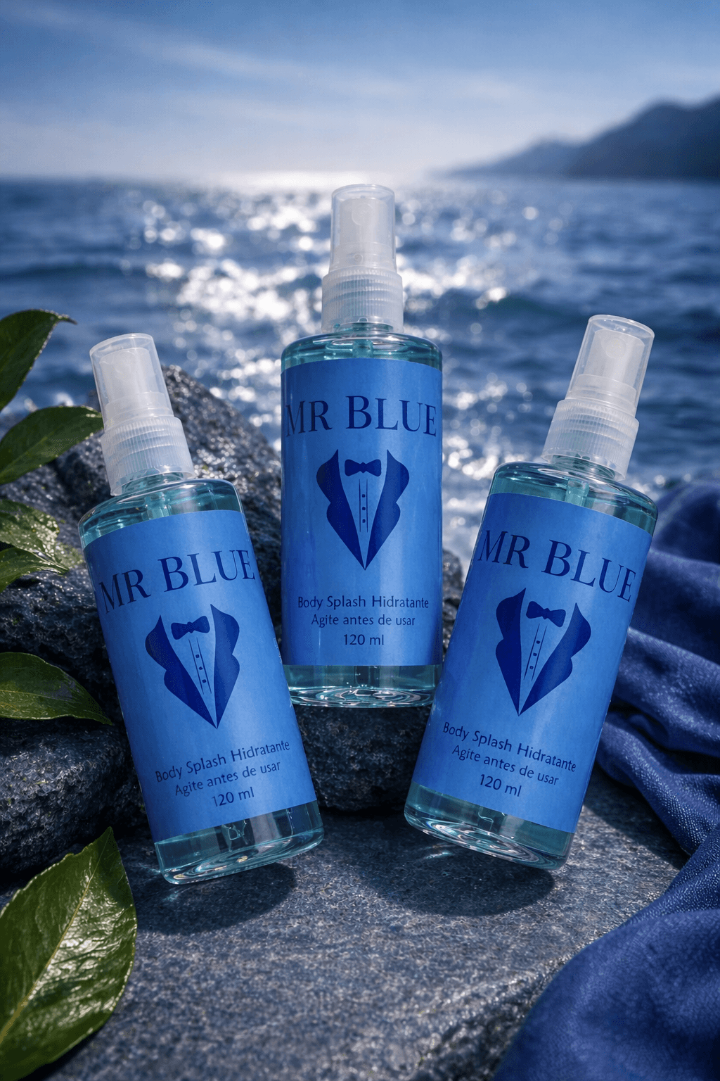 Body Splash Hidratante Masculino - Mr Blue