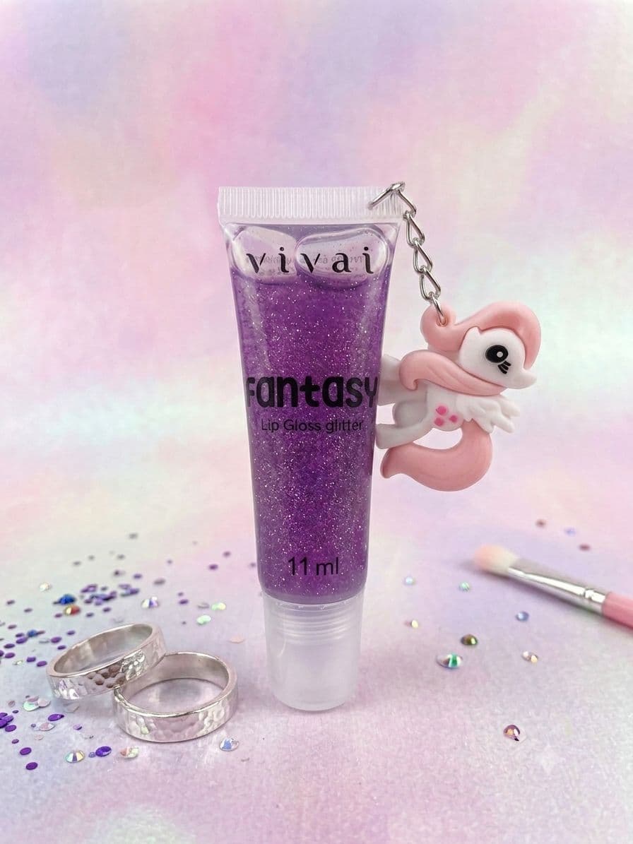 Lip Gloss Glitter Vival Chaveirinho
