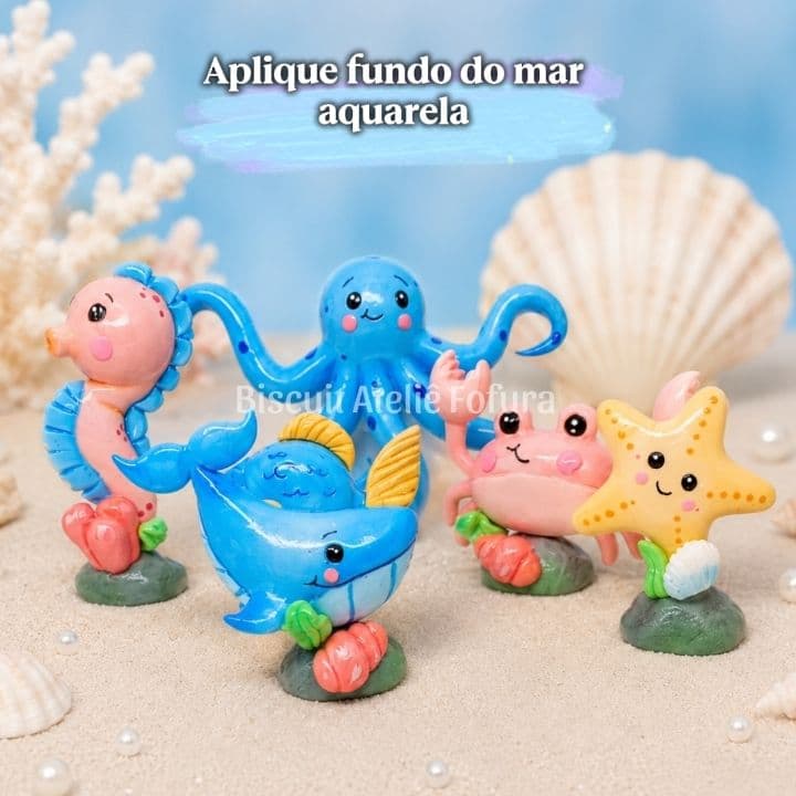Fundo do mar aquarela