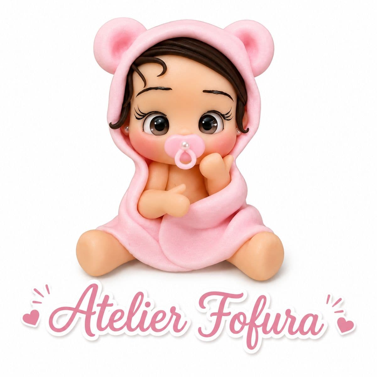 Aplique babys de ursinho (masculino e feminino)