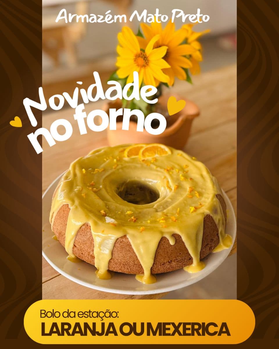 Bolo da estação: laranja ou mexerica