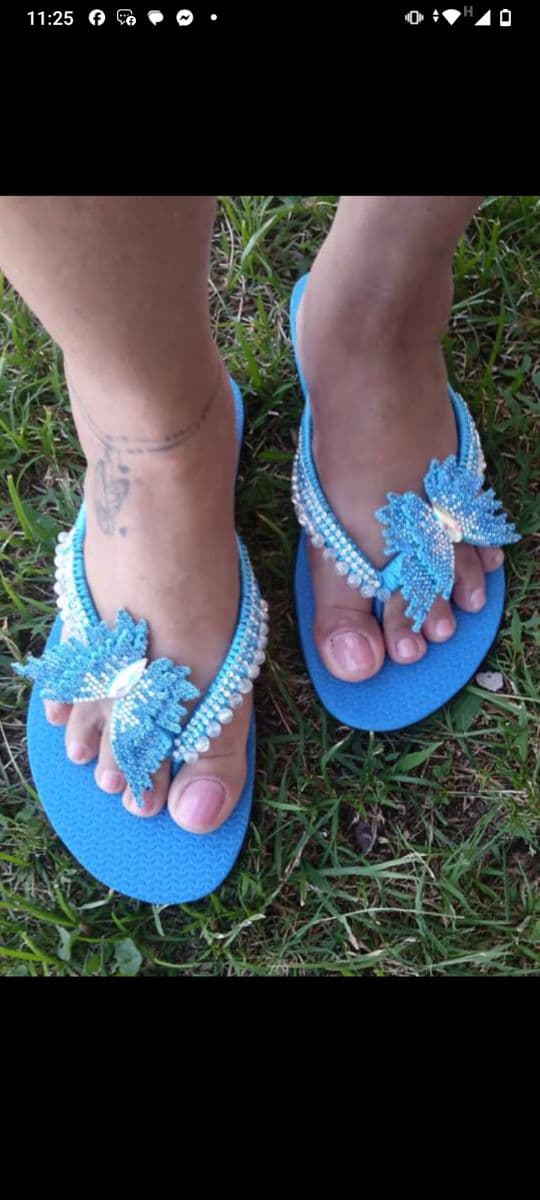 Chinelo Personalizado/ Papillon Perlé