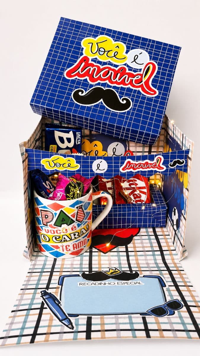 Kit presente "você é incrível " caneca e chocolate