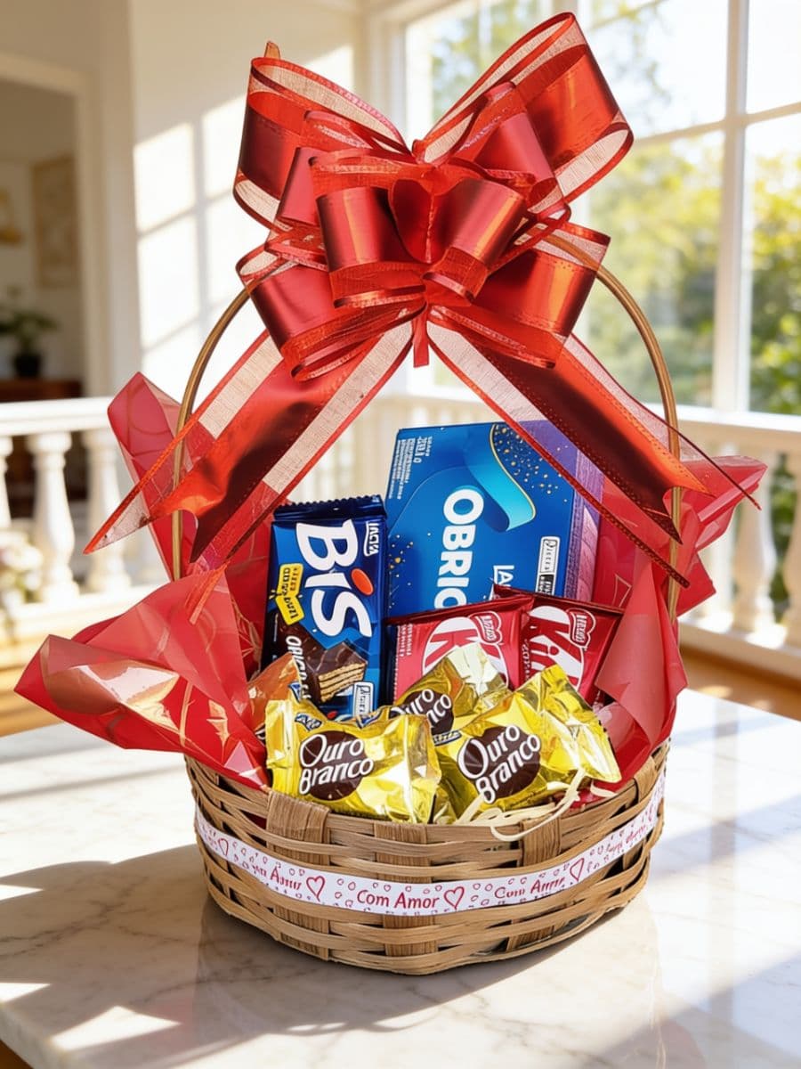 Cesta de Chocolates – Um Presente Delicioso e Cheio de Carinho! 💝