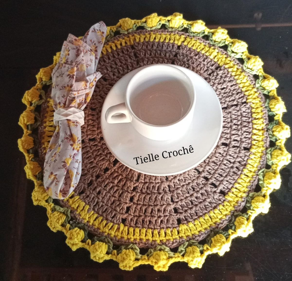 Americano/souplast de crochê tulipa
