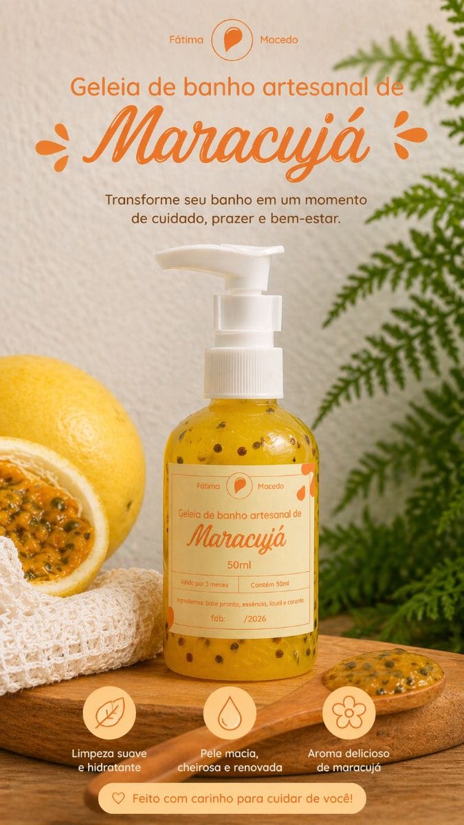 Geleia de banho Maracujá
