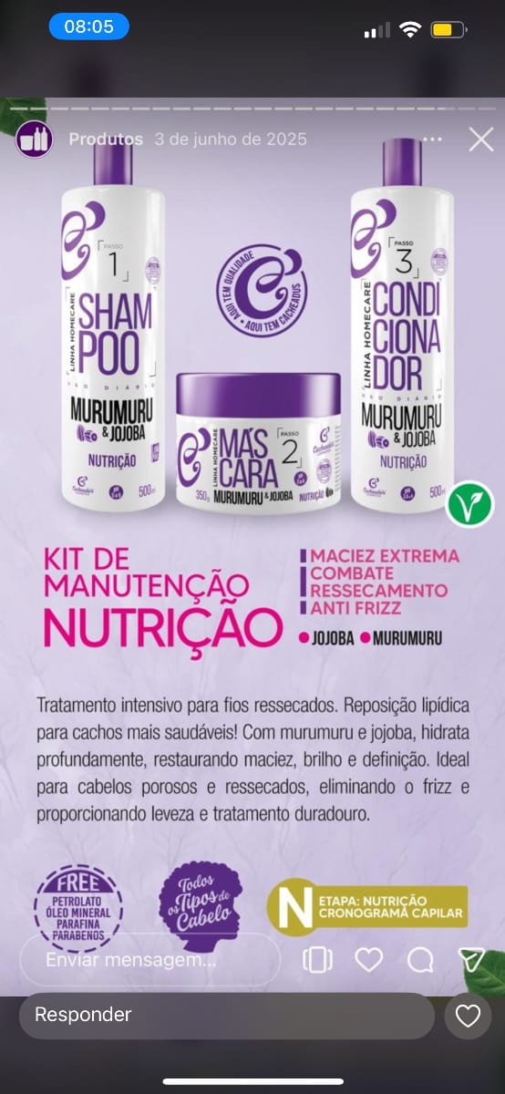 Kit murumuru nutritivo