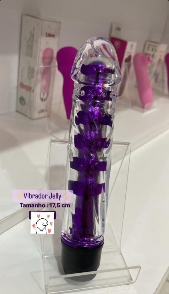 Vibrador jelly 2 em 1