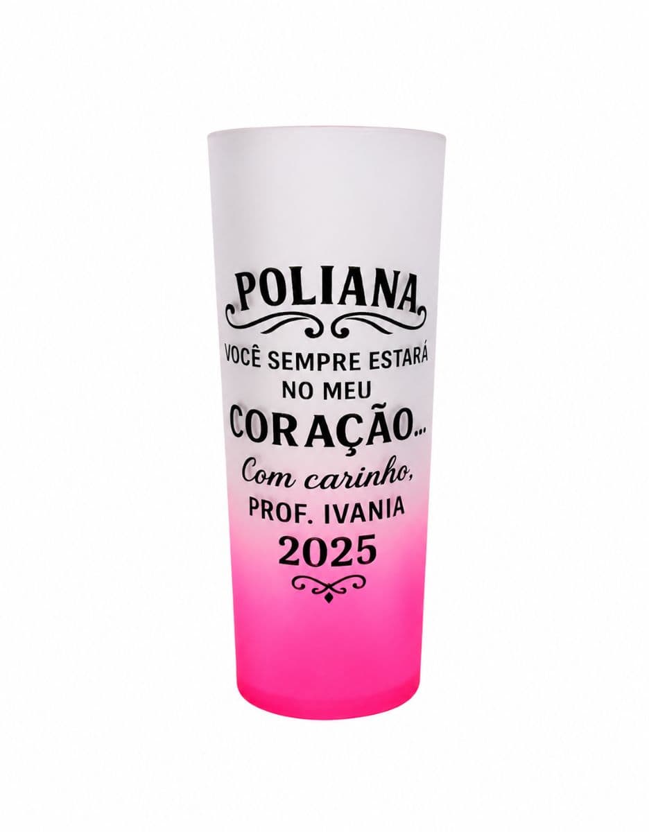 Copo rosa degradê