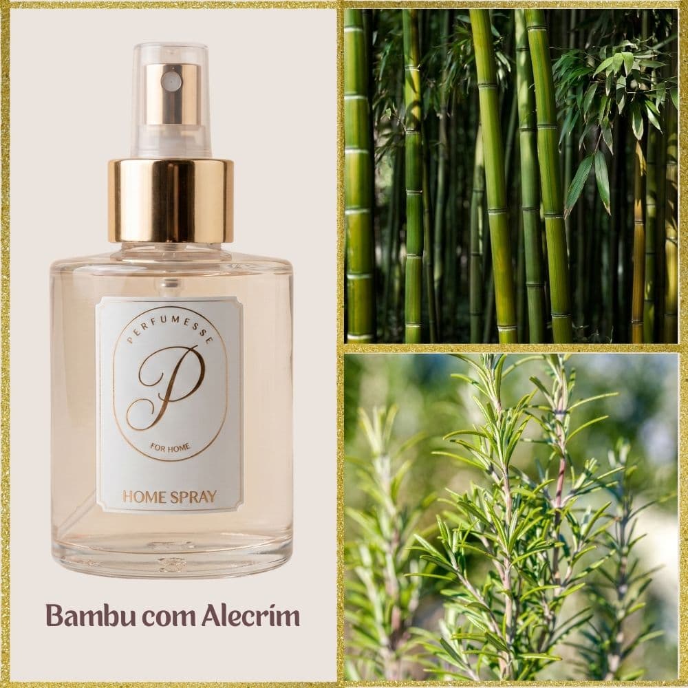 HOME SPRAY BAMBU E ALECRIM - 200ML FRASCO PET