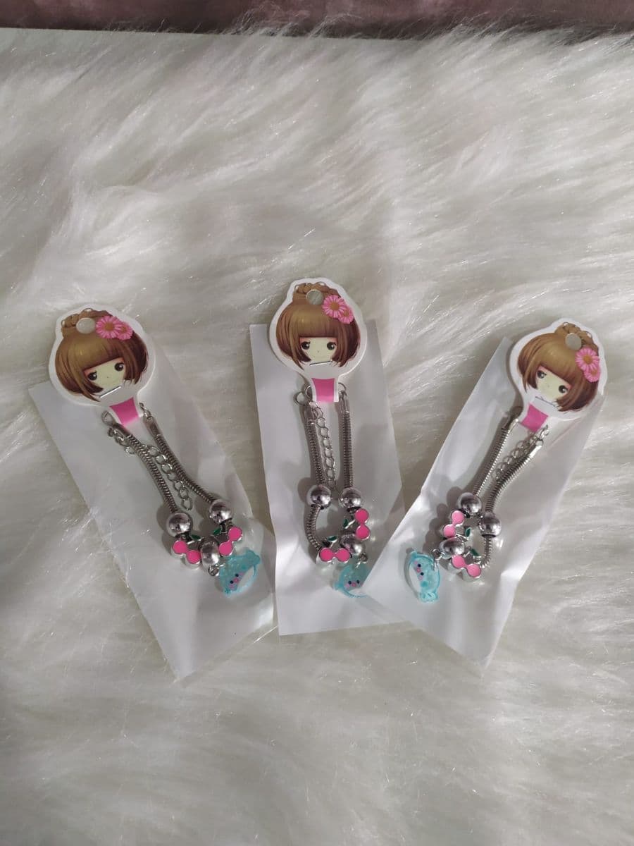 PULSEIRA INFANTIL COM PINGENTE INOX