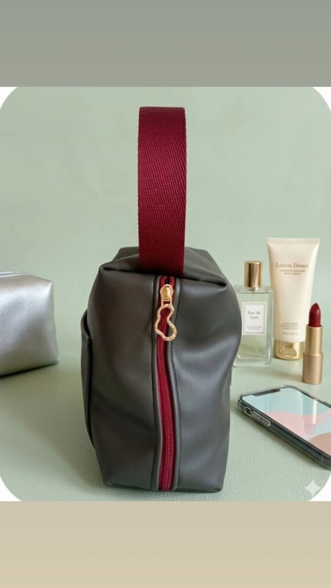 Necessaire Box, couro sintético